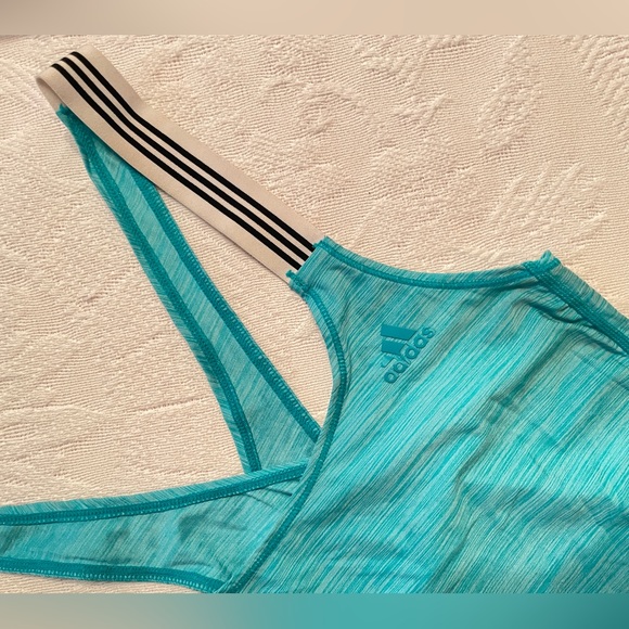 adidas Aqua Blue Climalite X-backPerformance Tank - Picture 5 of 11
